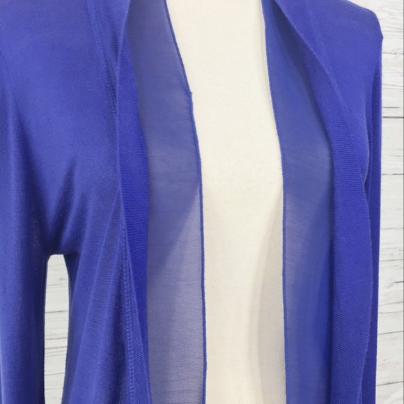 Guess by Marciano ~ Modal Cashmere Blend Lightweight Open Front Cardigan - Picture 9 of 13